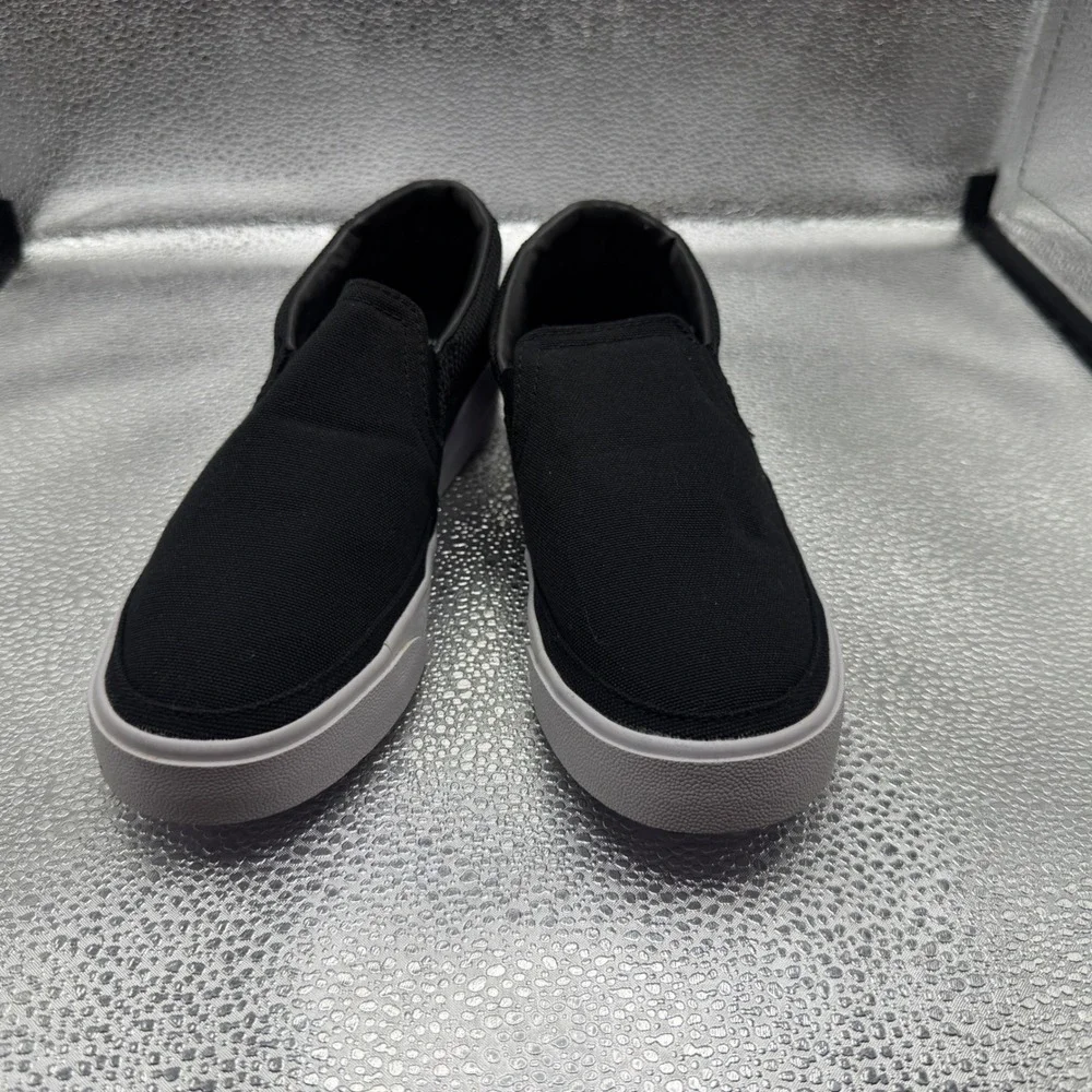 Size 6 Nike Court Legacy Slip On Womens Black Excellent Canvas CW6540-002